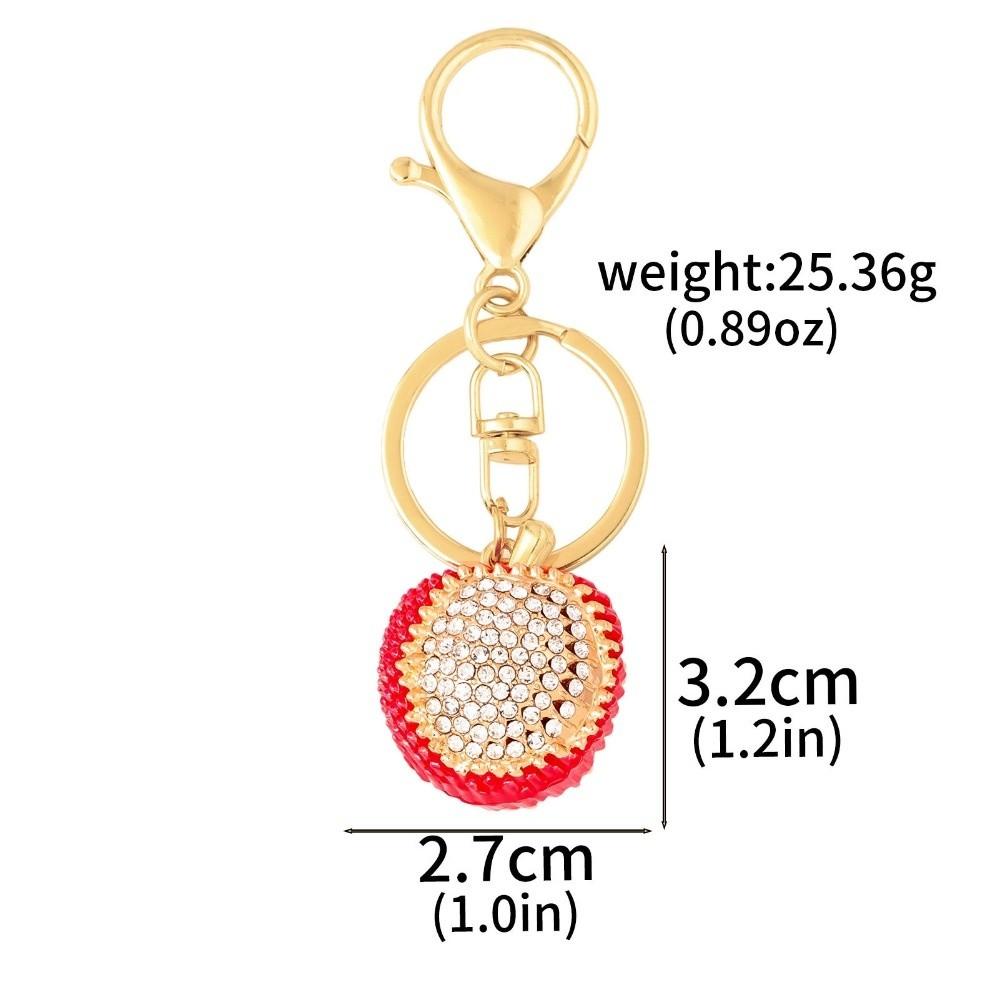 Cartoon Fruit Bag Pendant Keychain Heart Shape Bag Charms Simulation Fruit Keychain  Bag Decoration