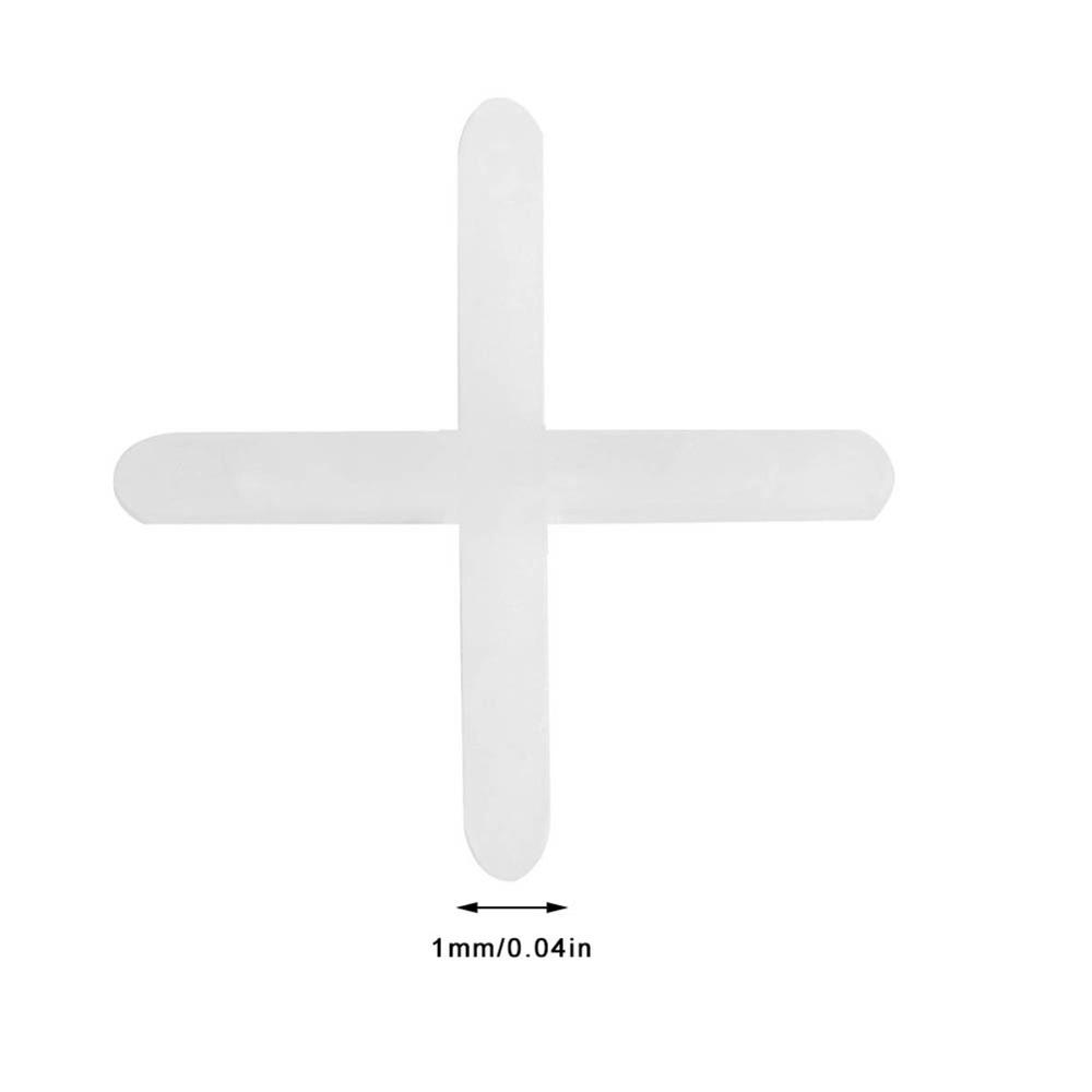 2500pcs Reusable Tile Leveling Clips 1mm 1.5mm 1/16 Inch Cross Tile Spacers  Floor Leveling