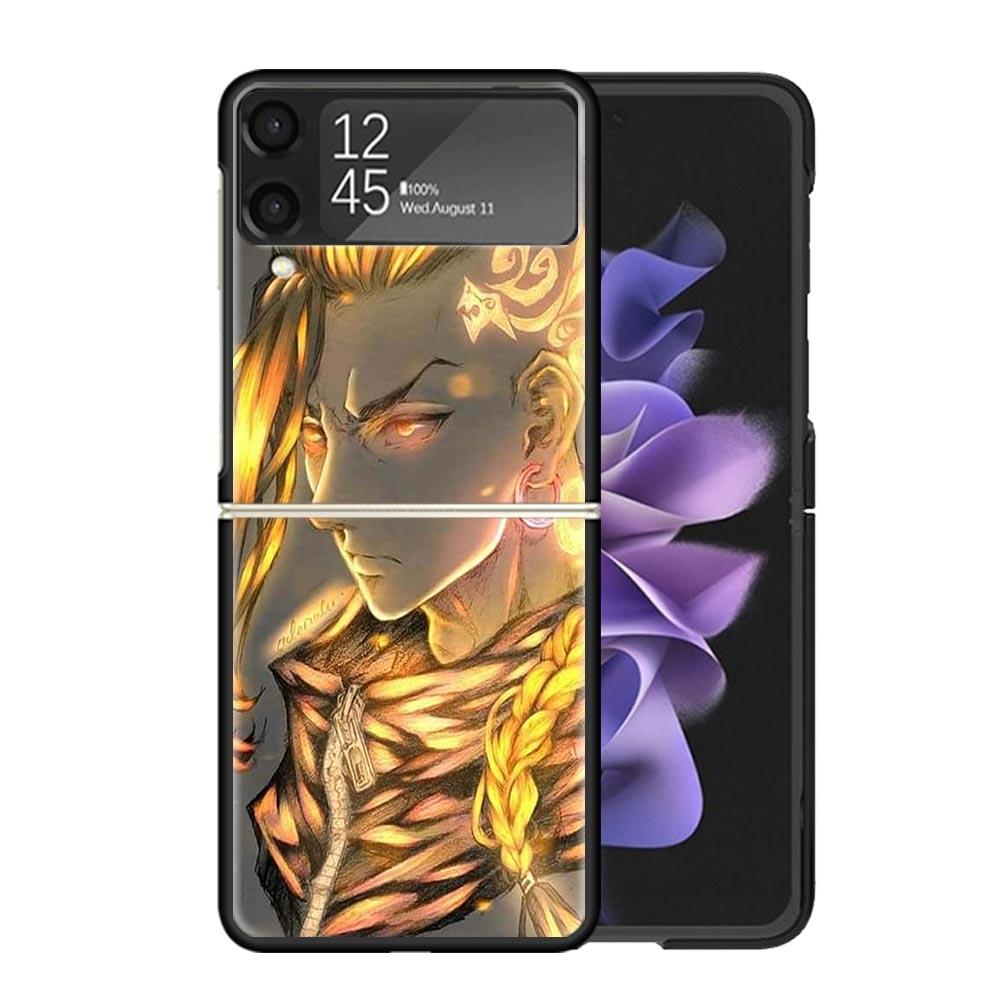 Tokyo Anime Aevengers Clear Phone Case For Samsung Z Flip 7 6 5 4 3 Galaxy ZFlip7 ZFlip6 ZFlip5 ZFlip4 ZFlip3 5G Print Cover Coq