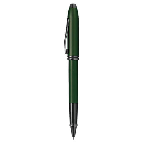 Cross Townsend Green MicroKnurl and HP Black Pen (Rollerball)
