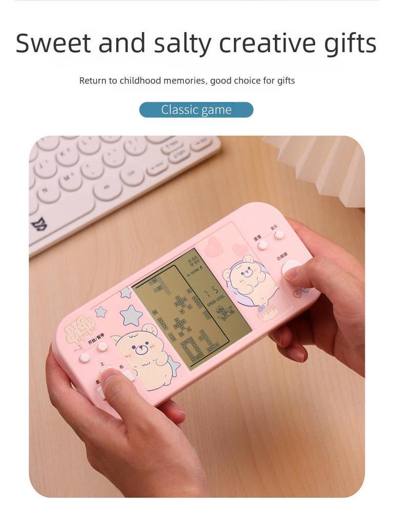 Handheld Nostalgische Tetris-Konsole mit 4,1-Zoll Großbildschirm