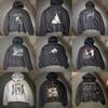 Vintage Washed Oversized Hoodie Men - Streetwear Loose Fit Cotton Sweatshirt Fall 2026 Collection