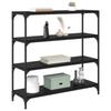 Bookshelf Black Oak Effect 100 X 33 X 100 Cm
