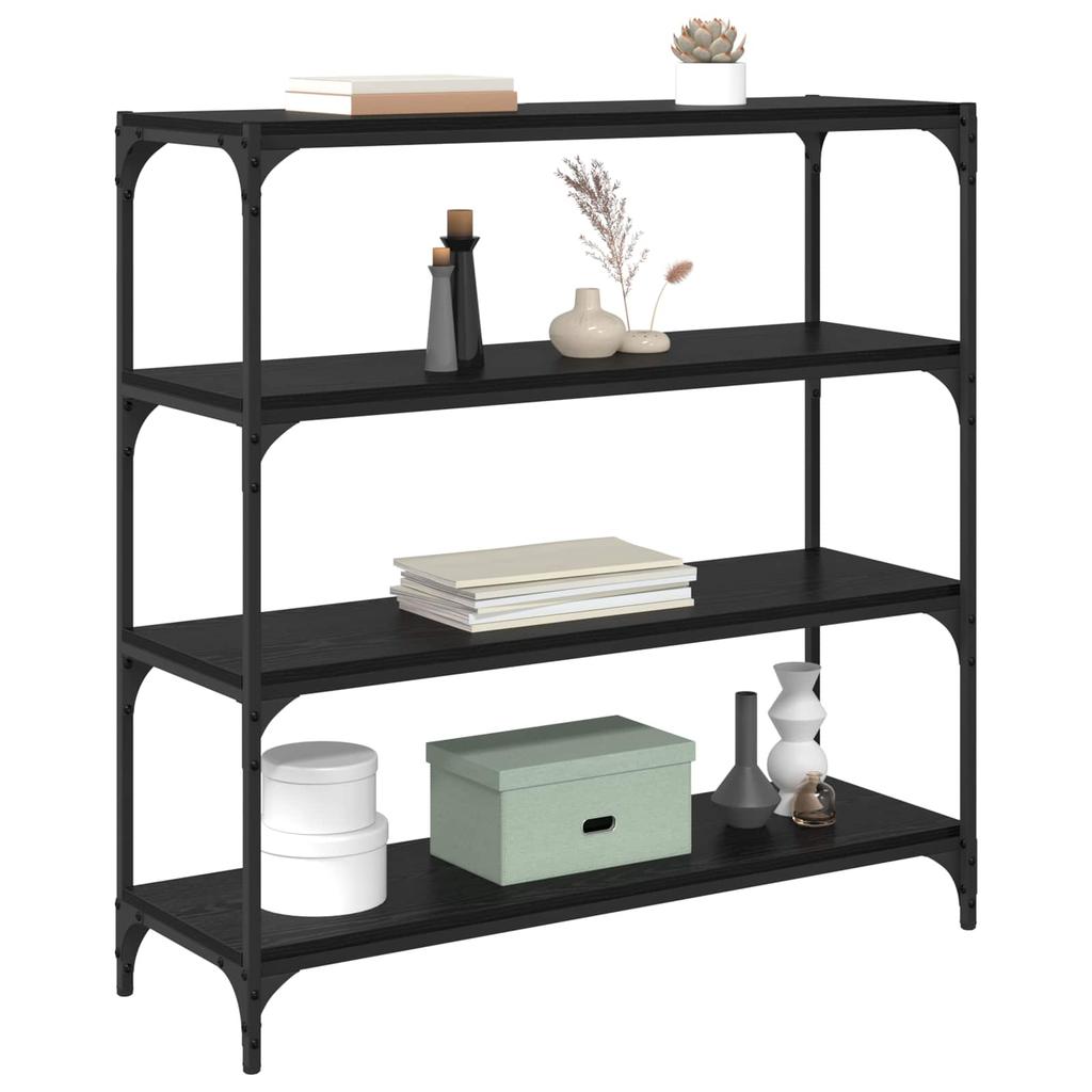 Bookshelf Black Oak Effect 100 X 33 X 100 Cm