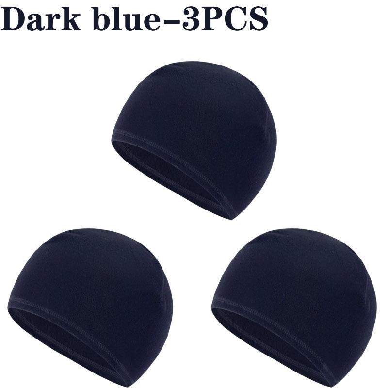 1-5PCS Unisex Winter Skull Cap Soft Polar Fleece Beanie Thick Warm Windproof Ski Hat Outdoor Cap Suitable for Both Men and Women