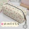Small Floral Pencil Case for Students Stationery Bag