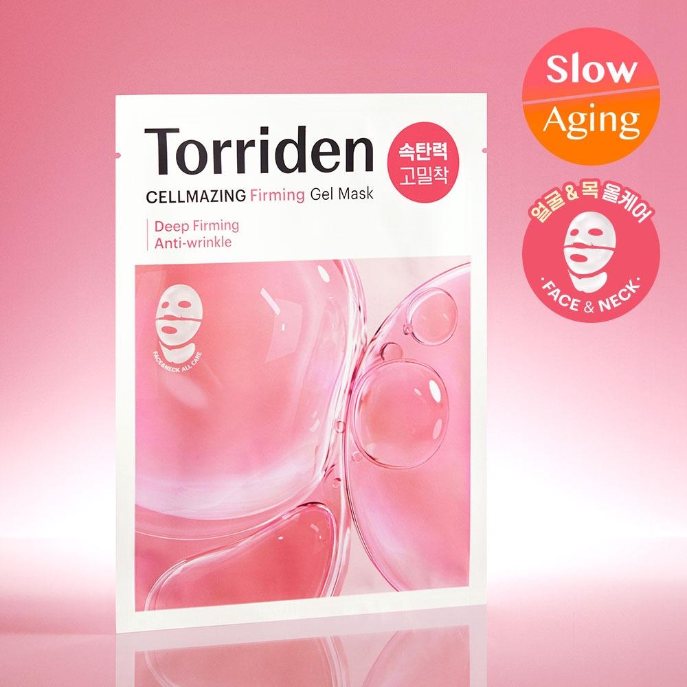 Torriden Celllizing Low Molecule Collagen Firming Gel Mask  Face   Neck  1 Sheet