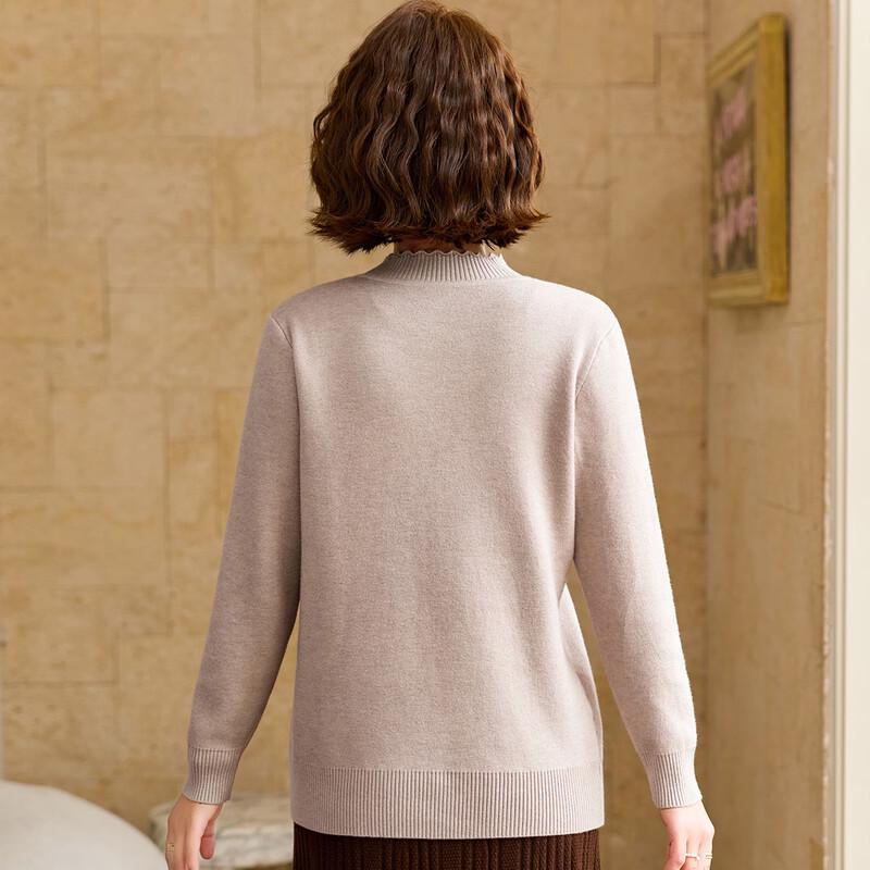 Pastel Women's Plus Velvet Warm Knitted Pullover Sweater