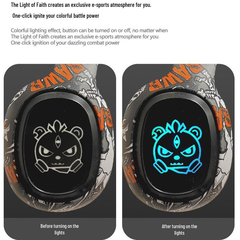 Graffiti P95 LED Head-mounted Bluetooth Earphones with Long Battery Life - True Wireless for Sports and Music