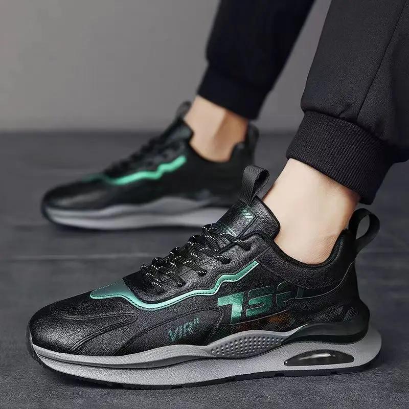 

Бренд Мужская Повседневная Обувь Мода Высокое Качество Мужские Кроссовки на Платформе Легкая Уличная Обувь для Бега Нескользящая Мужская Обувь для Тенниса Новинка 39 чёрный