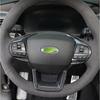 Carbon Fiber Car Steering Wheel Decor Cover Trim For Ford Explorer 2020-2024