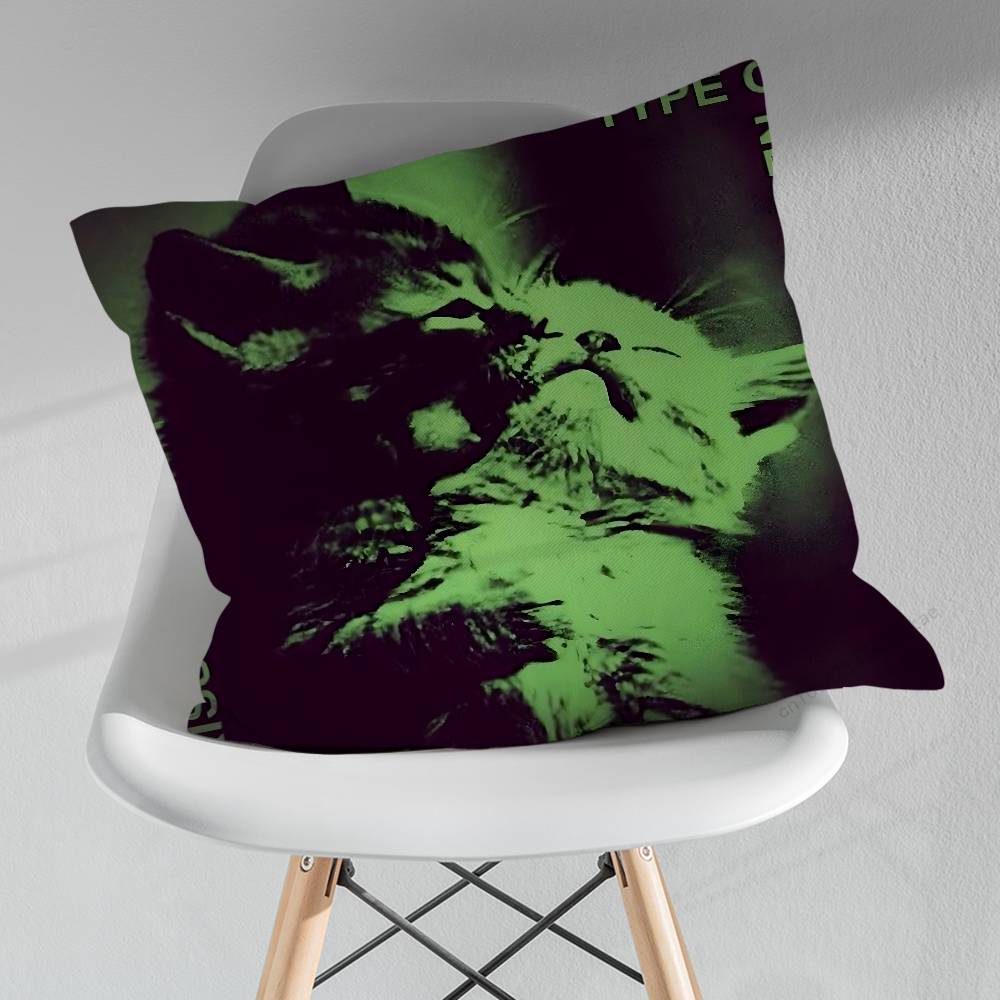 TType O NNegative Throw Pillow Case Living Room Sofa Cushion Cover For Home Bedroom Decoration Protector