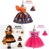 Halloween Girl Princess Dress With Embroidered Lace For Special Occasions