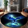 1pc T-Tottenham Hotspur  Carpet, Round Rug, Comfortable, Suitable for Entryways, Living Rooms, Office, And Bedrooms, Christmas Decoration