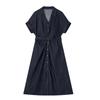 Women's Retro Denim Shirt Dress