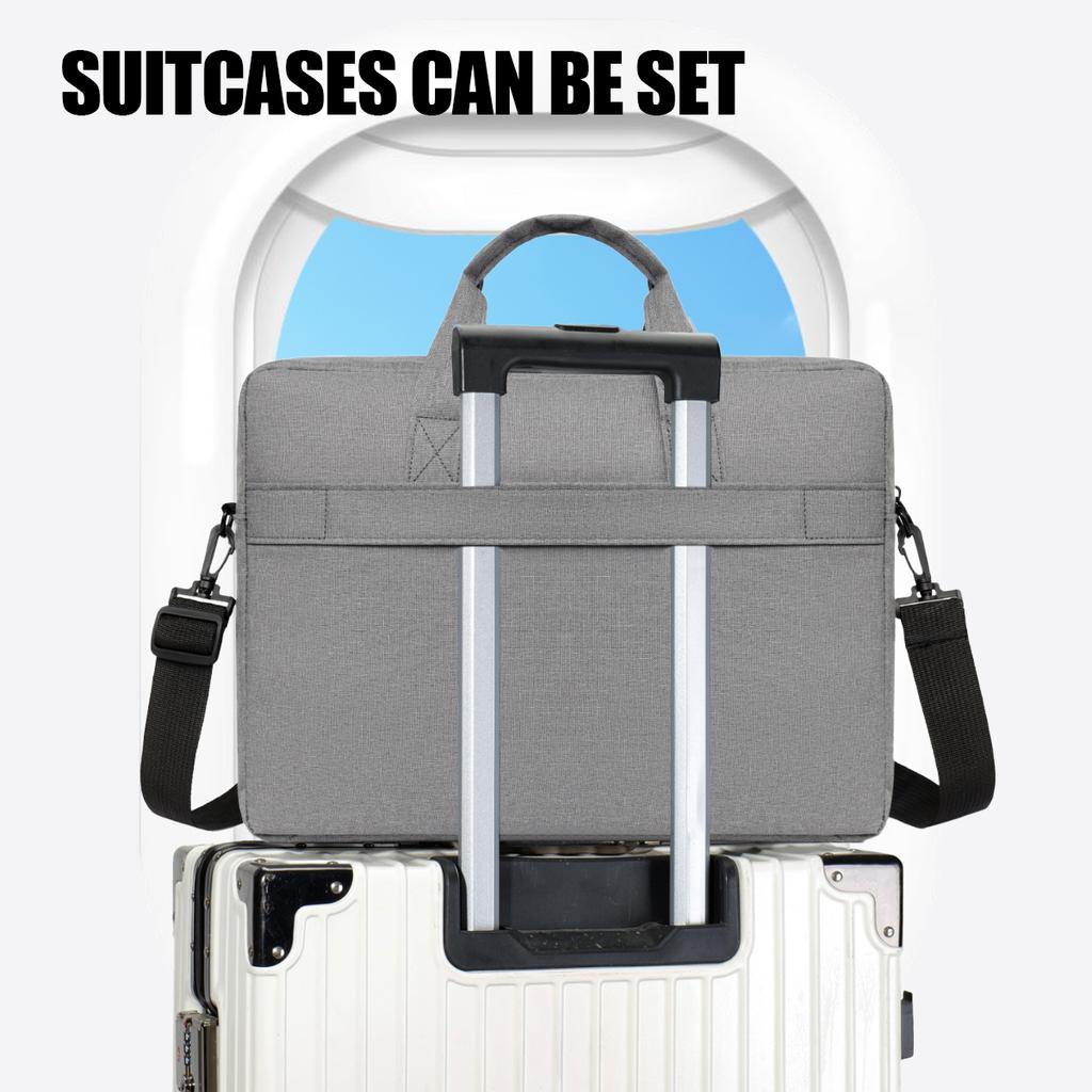 Borsa Portatile ad Alta Capacità 16 pollici 14 pollici Borsa a Mano Adatta per Apple MacBook Air, Huawei Matebook, Lenovo Xiaoxin, Unisex, Nuovo Stile di Fascia Alta,