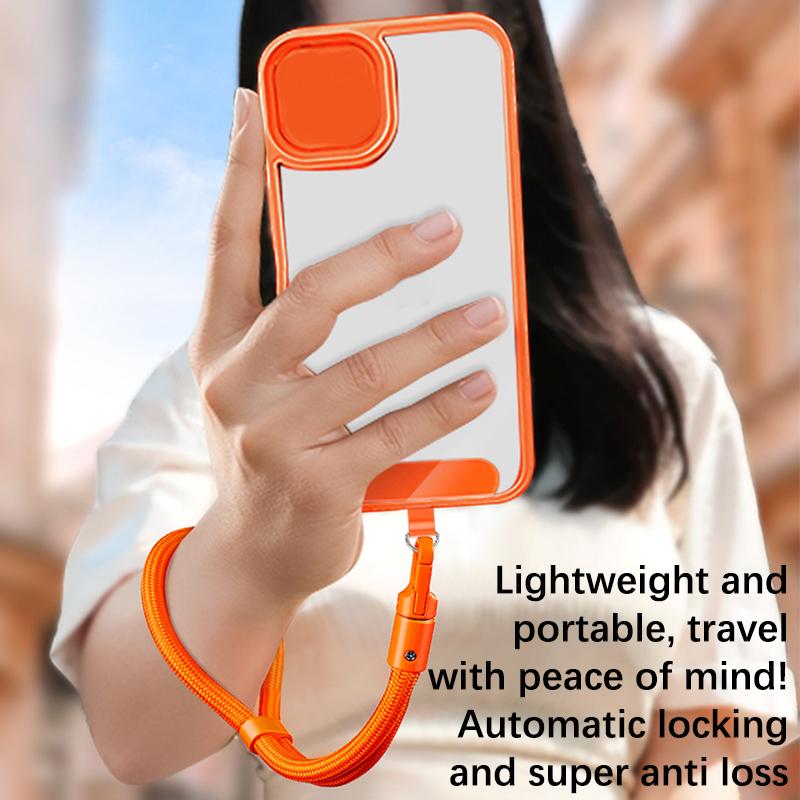 Smycz - Regulowany Pasek na Telefon Klips Uchwyt Do Wszystkich Etui na Telefon 7mm Grubości (Szyja & Ramię & Crossbody / Nadgarstek)
