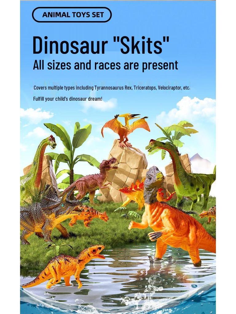 Interactive Dinosaur Egg Toys: Jungle Jurassic PVC Models for Kids' Cognitive Play