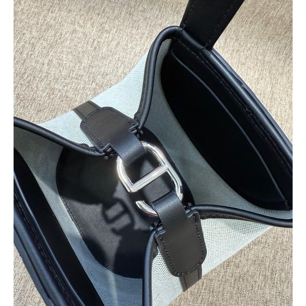 2026 Neue Mode Leinwand mit Swift Erstes Rindsleder Schweinenase Eimer Tasche Langlebiger Gemüsekorb Handtasche