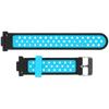 Smartwatch Strap Silicone Sweat Proof Breathable Adjustable Wrist Band for Watch Fit 2 Black and