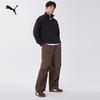 PUMA Unisex Fleece-Lined Half-Zip Stand Collar Sweatshirt