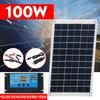 100W 18V/5V Boat Charger Outdoor Battery Supply Solar Panel Kit Solar Cell USB Solar Panel with Controller For Car Yacht Battery