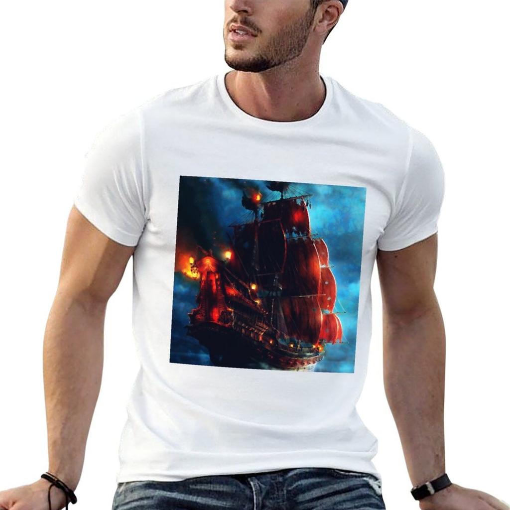 Segeln durch die Nacht T-Shirt Unisex T-Shirt T-Shirts für Unisex Baumwolle weiches T-Shirt