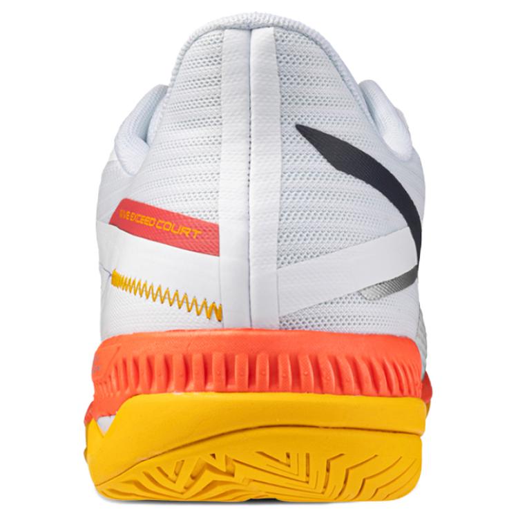 Mizuno Wave Exceed Court Fashion Shock Absorbing Durable Non-Slip Low-Top Tennis Shoes Unisex sneaker White Orange 61GA251860