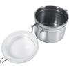 Stainless Steel Canister, Airtight Food Storage Container with Locking Clamp Clear Lids, Food Storage Coffee Beans Canister for Flour Tea Sugar Rice