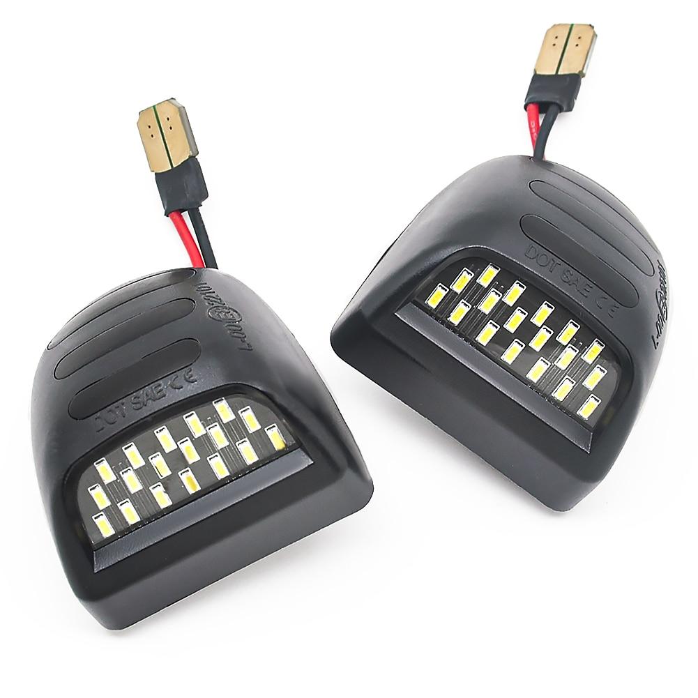 WF 6000K Xenon White 18SMD OEM-Full LED For Chevrolet Silverado GMC Sierra 1500 2500 3500 Truck License Plate Light 12V