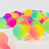 25mm Colorful Two-Tone Frosted Bouncy Ball - Solid, Elastic, Rainbow Juggling Ball