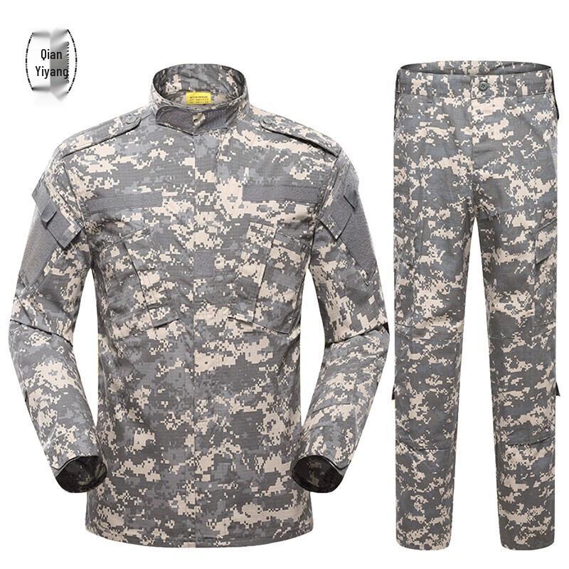 QIANYIYANG Men's Camouflage Tactical Training Suit Set