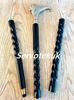 Handcrafted Lion Handle with Wooden Rope Style Walking Stick\ Great for Hiking