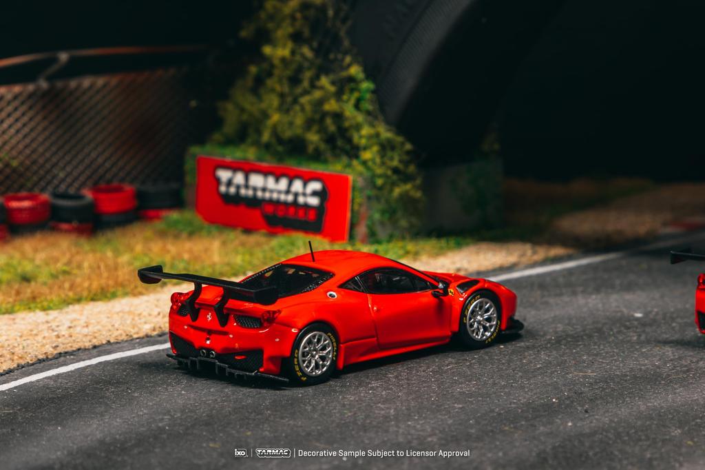 TARMACWORKS Ferrari 458 Italia GT3 Red Completed Product 1/64 T64R-074-RE