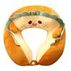 Cartoon Toast Bread Neck Pillow Office Lunch Break Sleeping U-shaped Pillow Neck Pillow Travel Car Cervical Vertebra Pillow