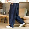 Oversized Pants Tradition Casual Autumn Wide-leg Trousers Harajuku Corduroy Streetwear Straight Pants Male Elastic Waist Loose