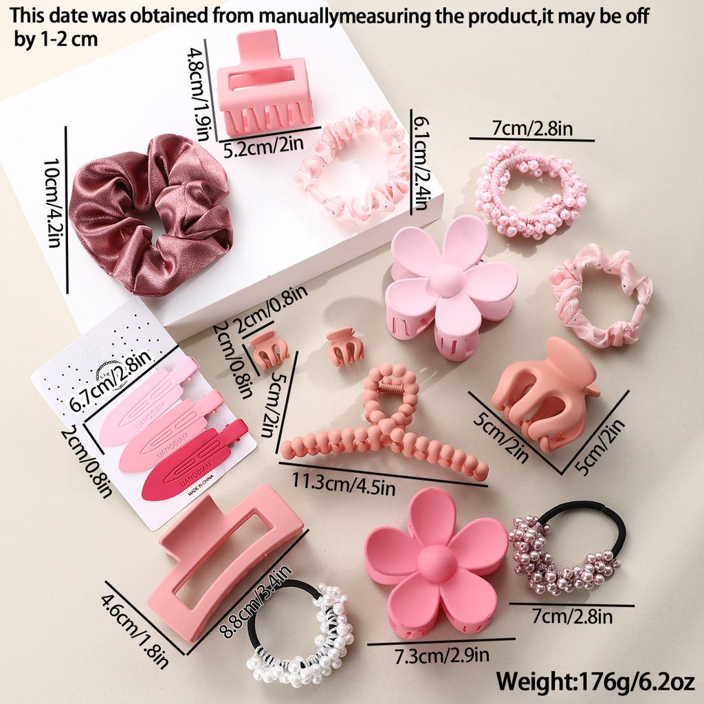 10PCS Black Coffee Large Hair Claws Elegant Acrylic Hair Clip Hairpins Barrette Crab Claw Clips Headwear For Women Girls Hair Accessories