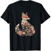 Floral Fox – Cottagecore Woodland Animal T-Shirt