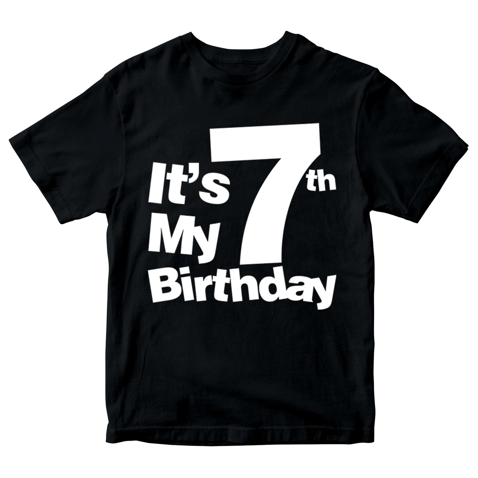 It s My 7th Birthday Boys Girls Kids T Shirt Birthday Years Old Gift Present 100