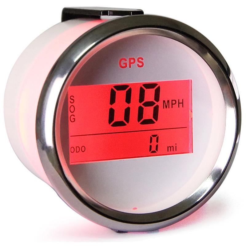 Cars / Boat 52mm GPS Speedometers Sog 0-999Km/h Knots Mph Show Digital Speed Mileometers Odometers with Antenna 9-32v Voltage