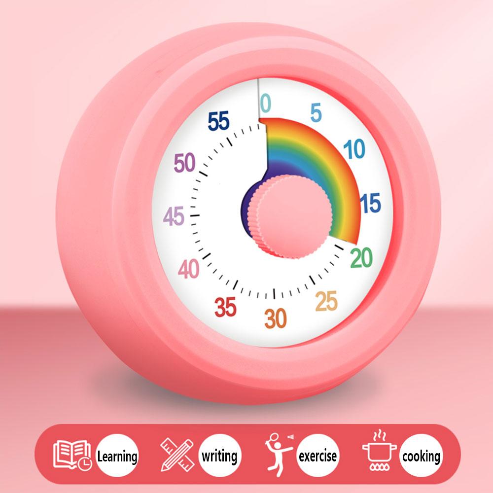 1PC Round Visual Timer Children Self-discipline Tool Countdown 60-minute  Cooking Homework Stopwatch Time Management