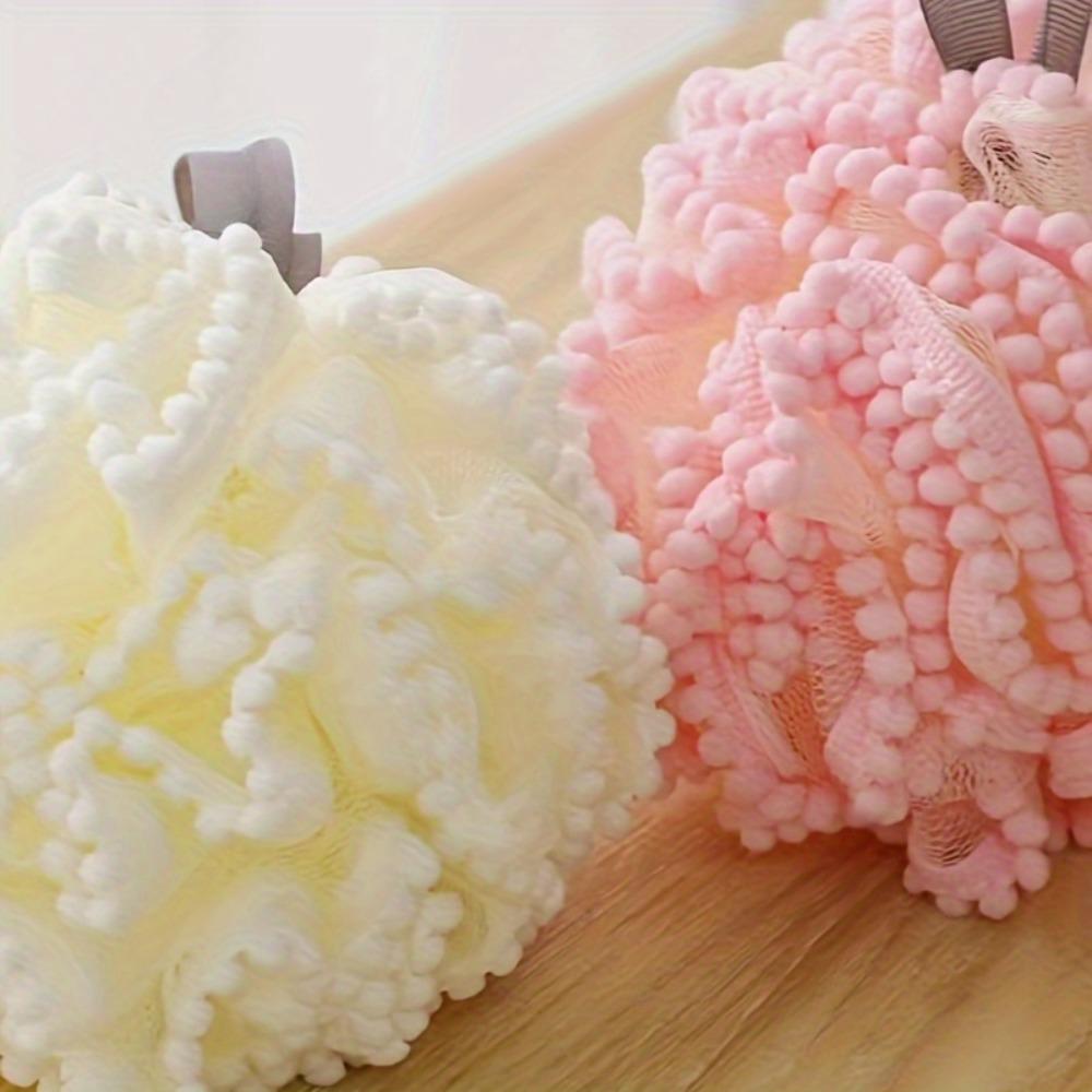 Shower Bath Sponge Balls, Cute Unisex Body Exfoliating Bathroom Accessories