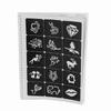Temporary Tattoos Stencils 204 Patterns Water Resistant Reusable Hollow Out Body Art Stencil for Cosplay