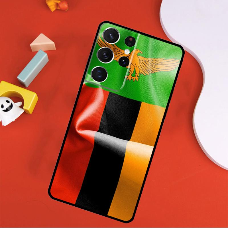 

Zambia Flag Phone Case For Samsung Galaxy S25 Ultra S9 S10 S20 S21 FE S22 S23 S24 Plus S24 Ultra Cover Galaxy S23 Plus