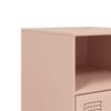 Pink Nightstand 34.5 x 39 x 62 cm Steel
