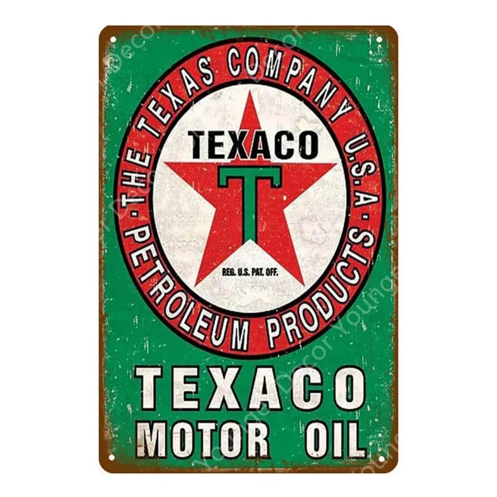 Vintage Motor Gasoline Metal Signs Tin Poster Retro Bar Pub Garage Decor Gas Station Decorative Wall Plaque