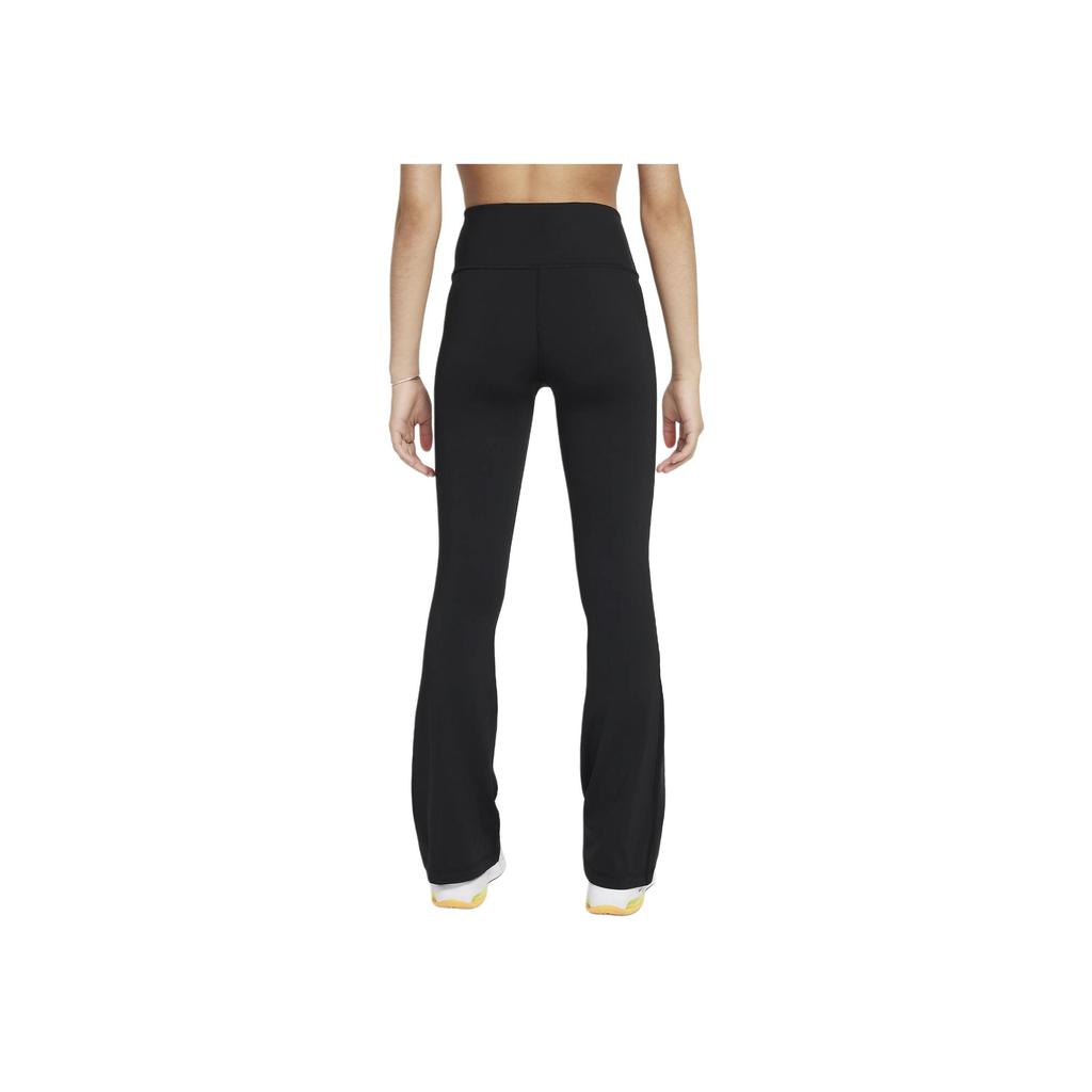 Nike Dri-FIT High-Waisted Slim Fit Flared Leggings Kids Leggings Black FZ5609010