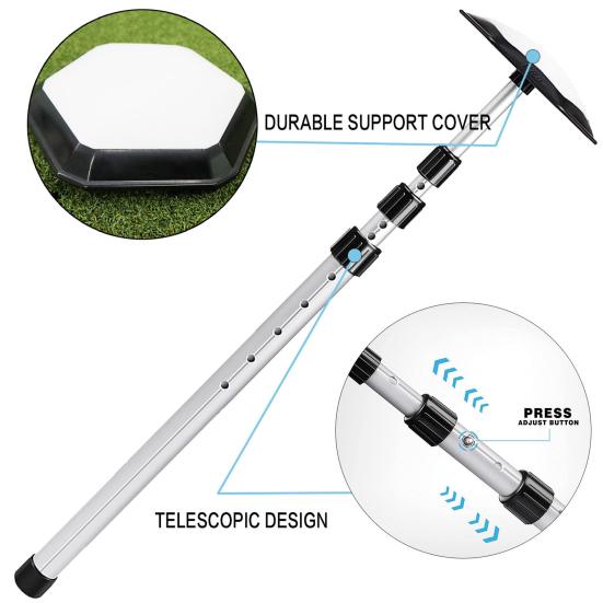 Golf Bag Support Pole Stretchable Travel Golf Bag Support Rod Still Arm Golf Club Protector Golf Club Bag Accessories