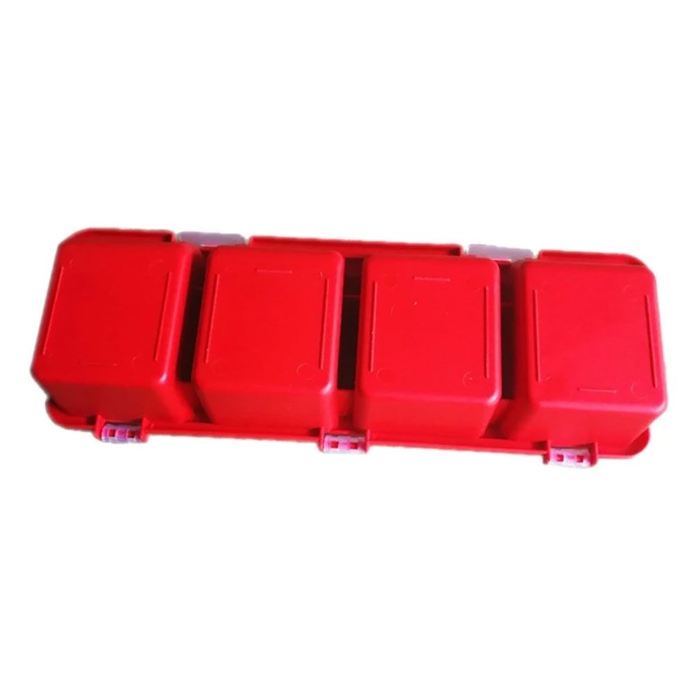 1Pc Parts Storage Box Plastic Screw Organizer Box with 4 Compartment Tool Part Container Bin with Lid Display Storage Case