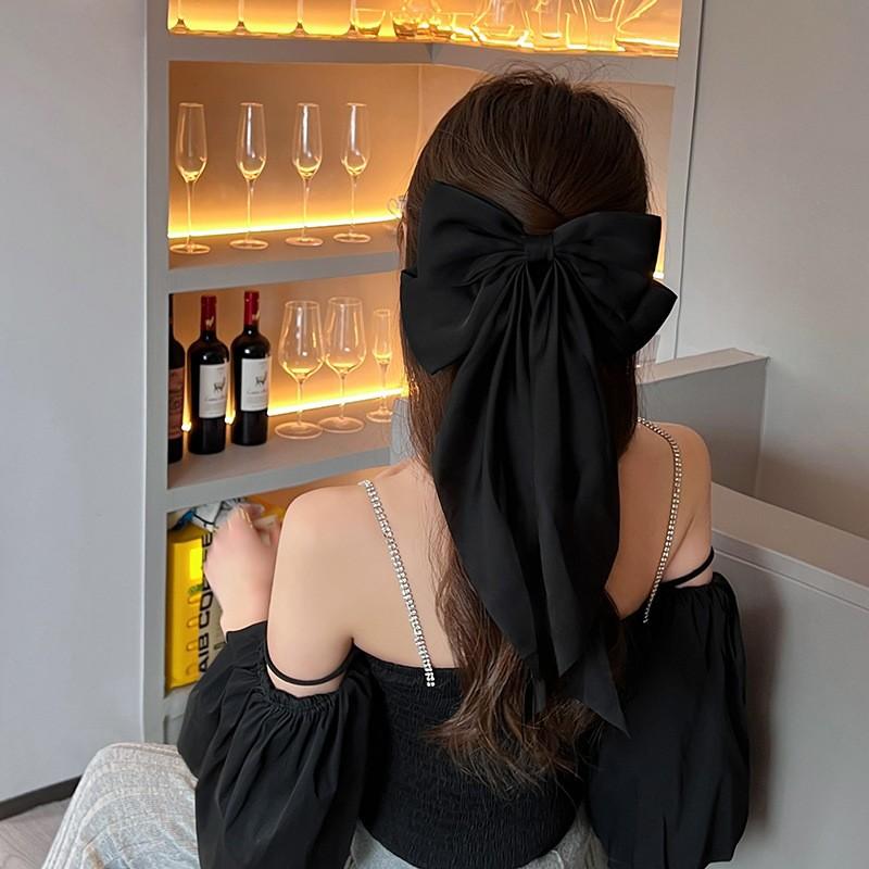 

Шелковые резинки для волос/резинки для предотвращения завивания и ломкости, без повреждений, эластичные держатели для хвостиков, 1 шт. One Size чёрный